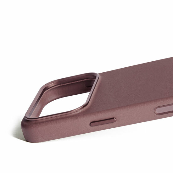Mujjo Full Leather iPhone 17 Pro hoesje rood