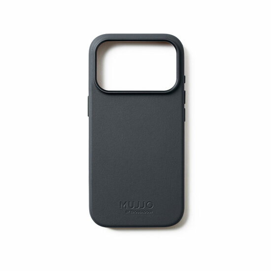 Mujjo Full Leather iPhone 17 Pro hoesje basalt
