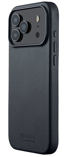 Mujjo Full Leather iPhone 17 Pro Max hoesje basalt