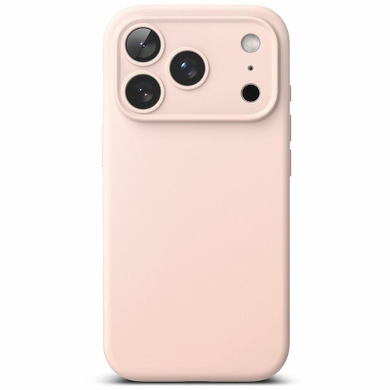 Ringke siliconen MagSafe iPhone 17 Pro hoesje roze
