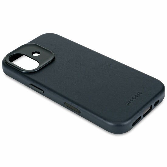 Decoded Leather backcover iPhone 17 hoesje blauw