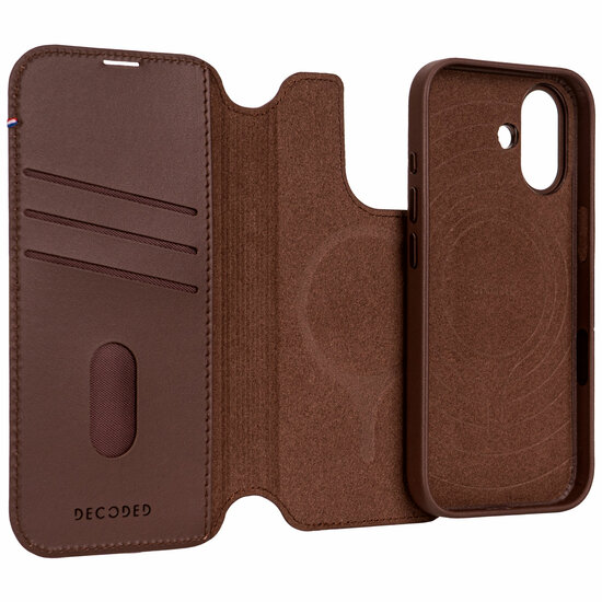 Decoded Leather Detachable 2 in 1&nbsp;Wallet iPhone 17 hoesje bruin