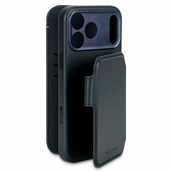 Decoded Leather Detachable 2 in 1&amp;#x00a0;Wallet iPhone 17 Pro hoesje navy