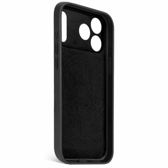 Decoded Leather backcover iPhone 17 Pro Max hoesje zwart