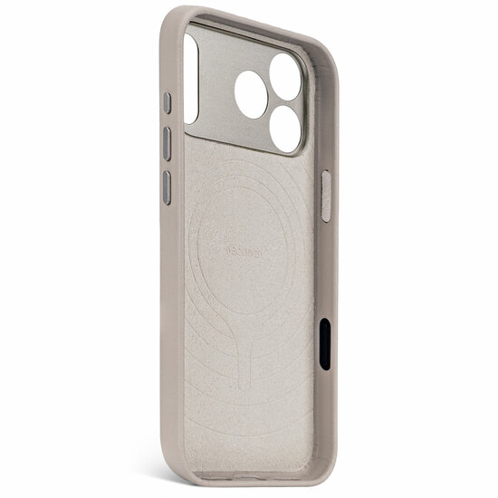 Decoded Leather backcover iPhone 17 Pro Max hoesje beige