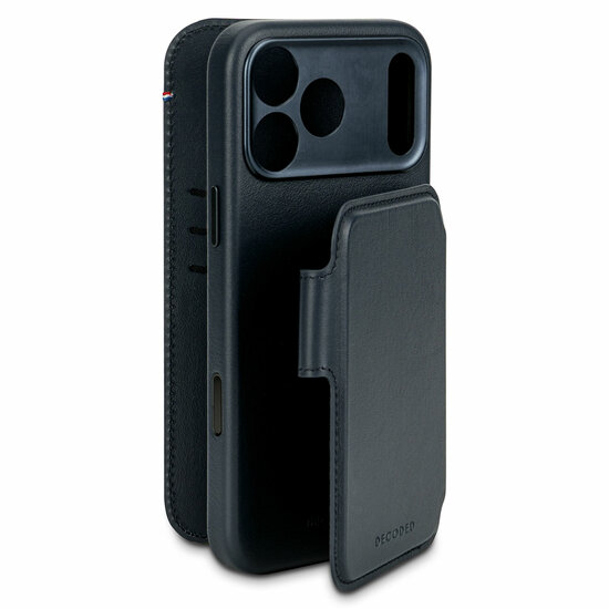Decoded Leather Detachable 2 in 1&amp;#x00a0;Wallet iPhone 17 Pro Max hoesje navy