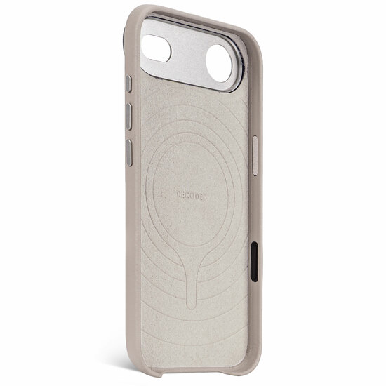 Decoded Leather backcover&nbsp;iPhone 17 Air hoesje beige
