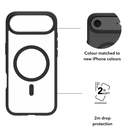 dbramante1928 Grenen MagSafe iPhone Air hoesje zwart