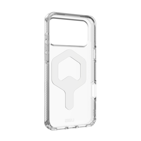 UAG Plyo MagSafe iPhone 17 Pro Max hoesje doorzichtig zilver
