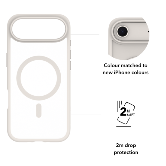 dbramante1928 Grenen MagSafe iPhone Air hoesje wit