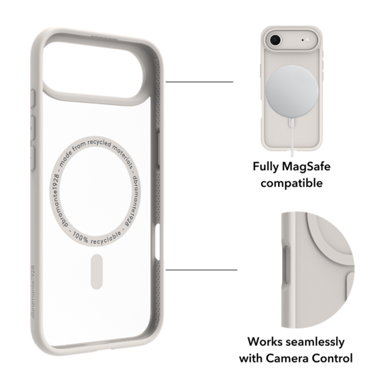 dbramante1928 Grenen MagSafe iPhone Air hoesje wit