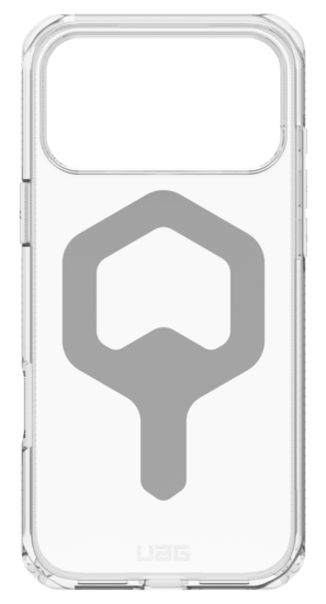 UAG Plyo MagSafe iPhone 17 Pro hoesje doorzichtig zilver
