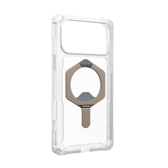 UAG Plasma XTE MagSafe iPhone 17 Pro hoesje doorzichtig titanium