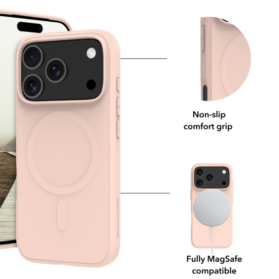 dbramante1928 Greenland Pro MagSafe iPhone 17 Pro hoesje roze