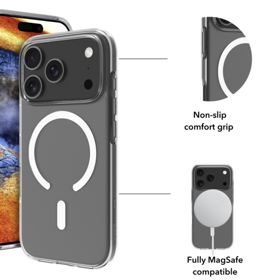 dbramante1928 Greenland Pro MagSafe iPhone 17 Pro Max hoesje doorzichtig