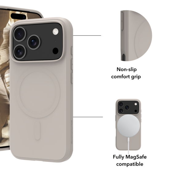 dbramante1928 Greenland Pro MagSafe iPhone 17 Pro Max hoesje beige