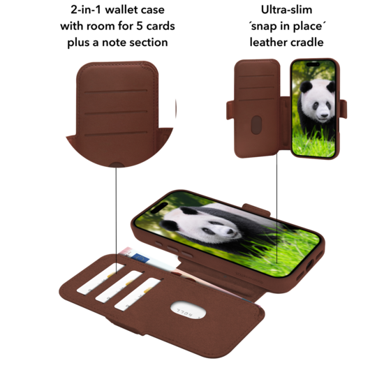 dbramante1928 Lynge MagSafe iPhone 17 Pro Max hoesje bruin