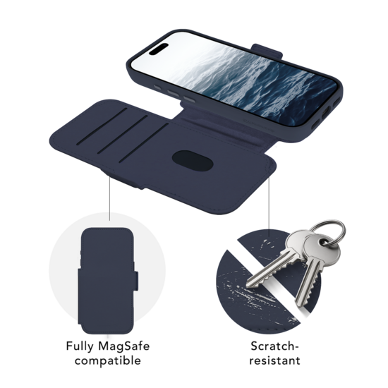 dbramante1928 Lynge Icon MagSafe iPhone 17 Pro Max hoesje blauw