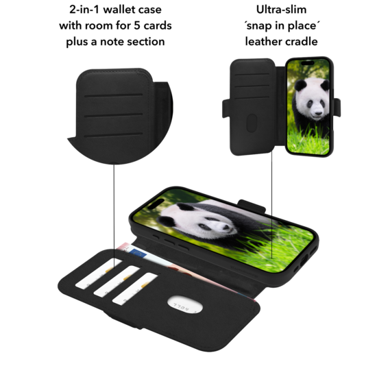 dbramante1928 Lynge MagSafe iPhone 17 hoesje zwart