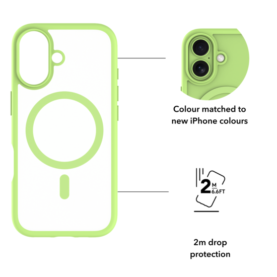 dbramante1928 Grenen MagSafe iPhone 17 hoesje groen