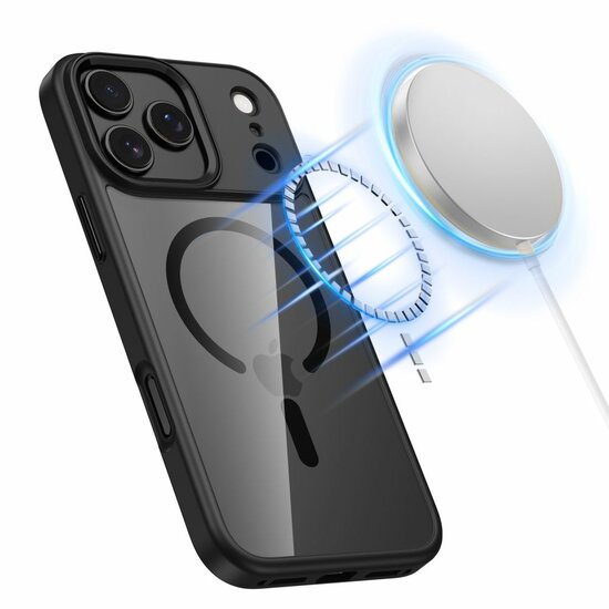 TechProtection Hybrid MagSafe iPhone 17 Pro hoesje zwart