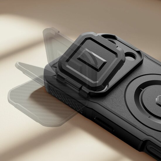 TechProtection Kevlar MagSafe iPhone 17 Pro hoesje zwart