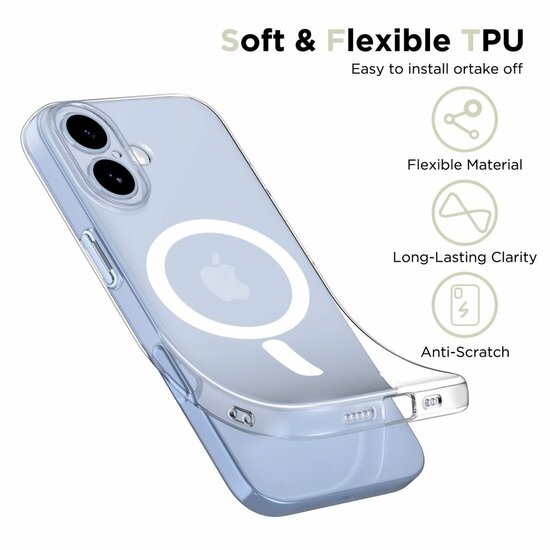 TechProtection Air MagSafe iPhone 17 hoesje transparant
