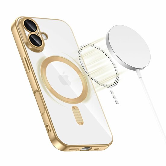 TechProtection Flex MagSafe iPhone 17 hoesje goud