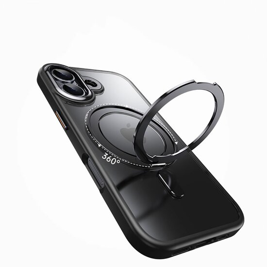 TechProtection MagRing MagSafe iPhone 17 hoesje zwart