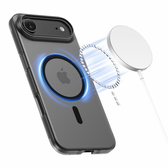 TechProtection MagSlim MagSafe iPhone 17 Air hoesje zwart