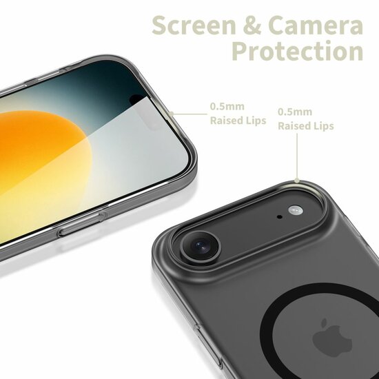 TechProtection MagSlim MagSafe iPhone 17 Air hoesje zwart