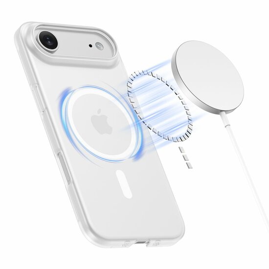 TechProtection MagSlim MagSafe iPhone 17 Air hoesje mat wit