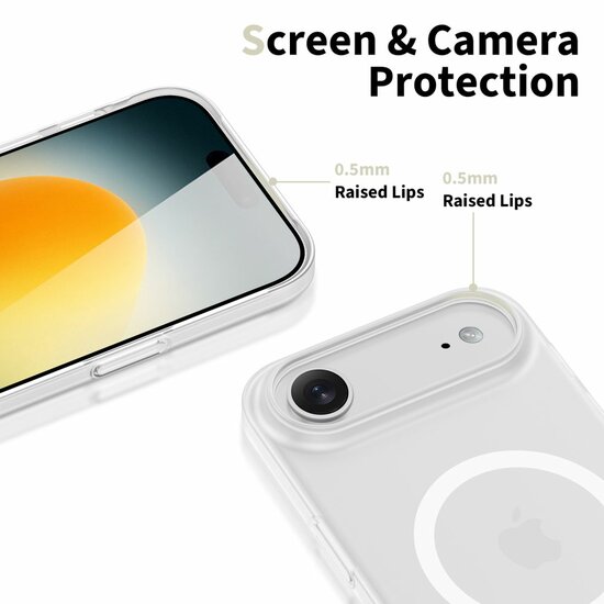 TechProtection MagSlim MagSafe iPhone 17 Air hoesje mat wit