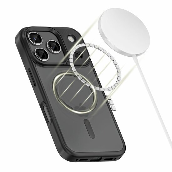 TechProtection Hybrid XT MagSafe iPhone 17 Pro Max hoesje zwart