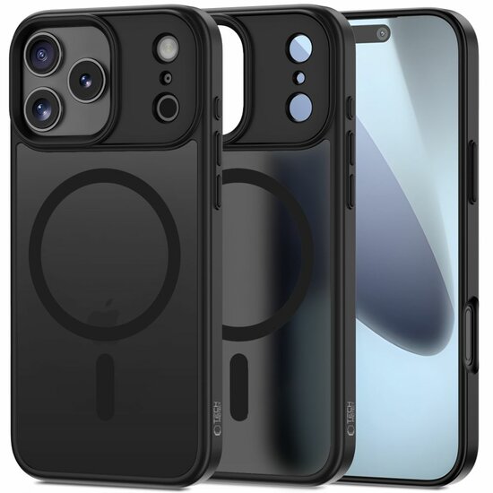 TechProtection Hybrid MagSafe iPhone 17 Pro Max hoesje zwart
