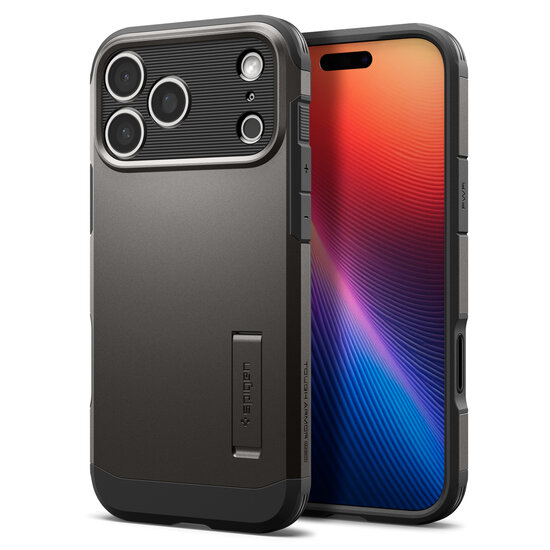 Spigen Tough Armor T MagSafe iPhone 17 Pro hoesje gunmetal