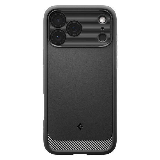 Spigen Rugged Armor MagSafe iPhone 17 Pro Max hoesje zwart