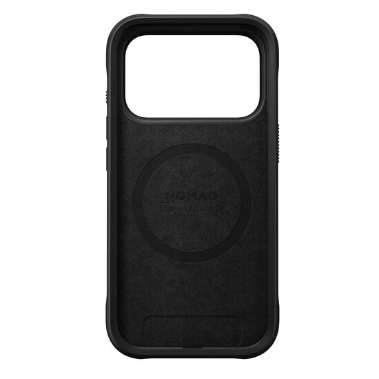 Nomad Rugged Horween Leather iPhone 17 Pro hoesje zwart