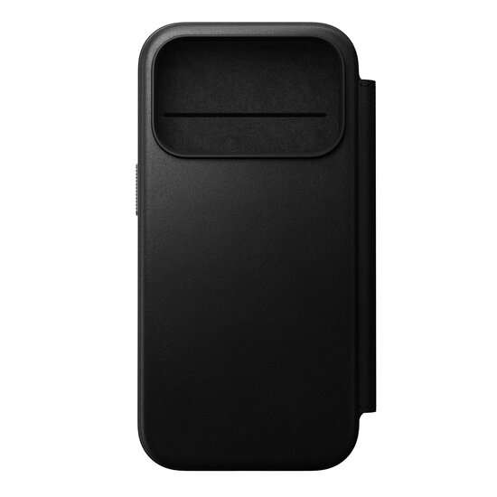 Nomad Modern Leather Folio iPhone 17 Pro hoesje zwart