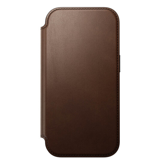 Nomad Modern Leather Folio iPhone 17 Pro Max hoesje bruin