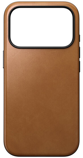 Nomad Modern Leather iPhone 17 Pro Max hoesje tan
