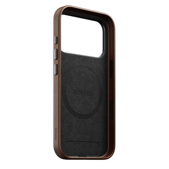 Nomad Traditional Leather iPhone 17 Pro Max hoesje zwart