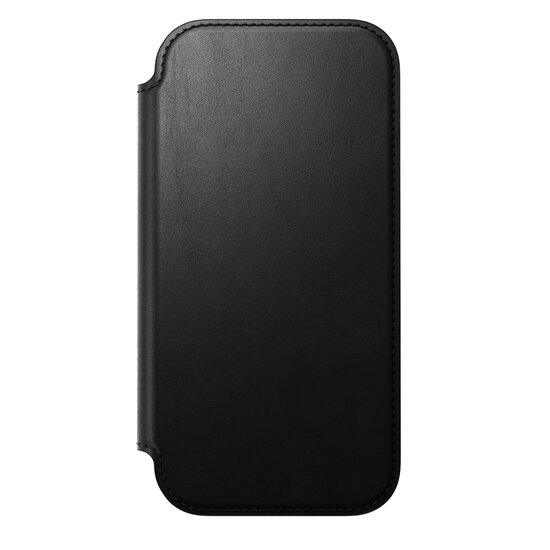 Nomad Modern Leather Folio iPhone 17 hoesje zwart