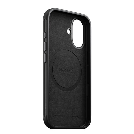 Nomad Modern Leather iPhone 17 hoesje zwart