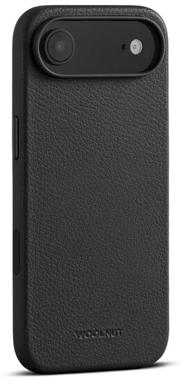 Woolnut leren MagSafe iPhone 17 Air hoesje zwart