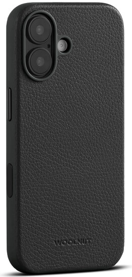 Woolnut leren MagSafe iPhone 17 hoesje zwart