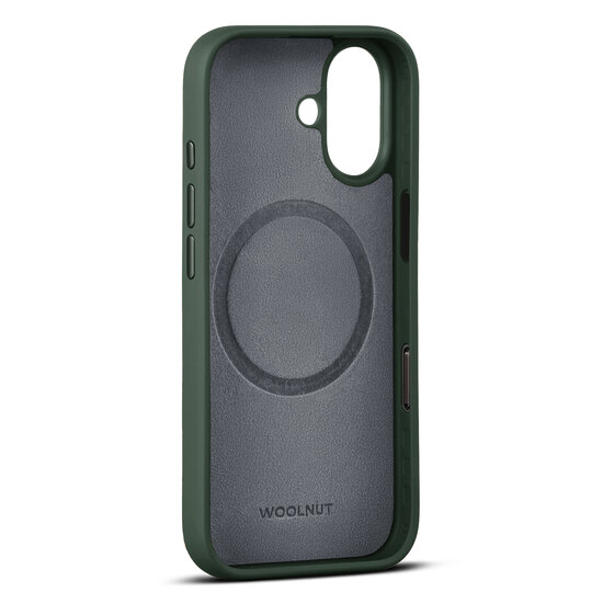 Woolnut leren MagSafe iPhone 17 hoesje groen