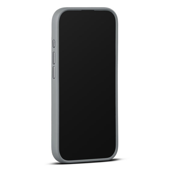 Woolnut leren MagSafe iPhone 17 hoesje grijs