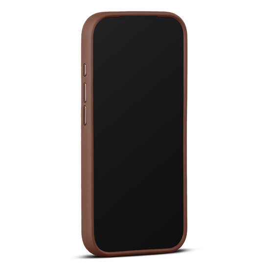 Woolnut leren MagSafe iPhone 17 Pro hoesje cognac