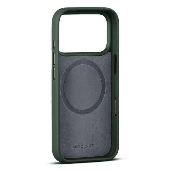 Woolnut leren MagSafe iPhone 17 Pro hoesje groen